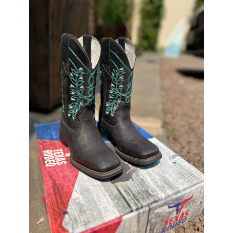 Bota Feminina Texas Rodeo Crazy Preto /F. Preto 902713