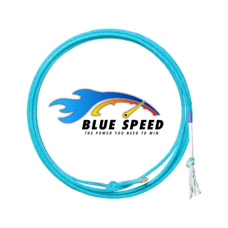 Corda para Laço em Dupla Team Roping 4 Tentos Blue Speed Power Ropes 