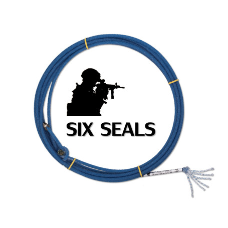 Corda para Laço em Dupla Team Roping 6 Tentos Azul SIX SEALS Precision 7179